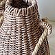 Плетеная ваза, ваза для сухоцветов, интерьерная ваза. Вазы. Карина Warm Home. Ярмарка Мастеров.  Фото №4