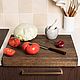 Cutting board on a table top made of dark oak, 48h38 cm. Cutting Boards. Foxwoodrus. Online shopping on My Livemaster.  Фото №2