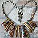 Jasper and agate necklace-Oriental luster, Necklace, Ashkelon,  Фото №1