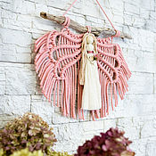 Картины и панно handmade. Livemaster - original item Panno macrame Rose wings. Handmade.