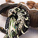Green Dragon necklace made of polymer clay. Necklace. MathomsCrafts (vsyakovina). My Livemaster. Фото №4