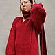 Real red in a dress with a long scarf Knitted dress, Dresses, Krymsk,  Фото №1
