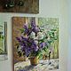 Lilac in a can. Oil on canvas 70h60 cm. Pictures. Tatiana Chepkasova. My Livemaster. Фото №4