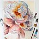 Painting peonies flowers bouquet in Provence style in St. Petersburg Moscow still life, Pictures, Moscow,  Фото №1