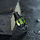 Pendant vintage lantern made of glass ' galactic', Pendant, Moscow,  Фото №1