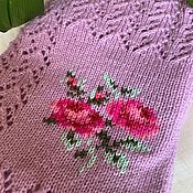 Носки вязаные женские из турецкой полушерсти « Розовое настроение»