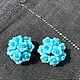 Forget-me-Nots clips, plastic, Europe. Vintage earrings. Dutch West - Indian Company. My Livemaster. Фото №4