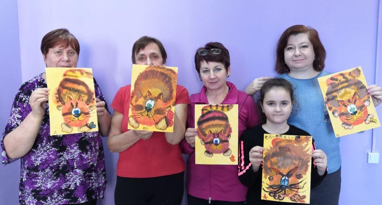 Результаты тренинга по рисованию Кота