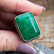 The Royal ring (ring) emerald 'Power'. Ring. The inspiration of nature in stones. My Livemaster. Фото №4