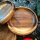 Деревянная тарелка 22 см из ореха. Тарелки. Wood apple decor. Ярмарка Мастеров.  Фото №4