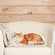 Рыжий кот. Декоративная подушка в виде рыжего кота, Подушки, Москва,  Фото №1