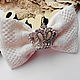 Hair clip 'Queen' of silk, lace, Hairpins, St. Petersburg,  Фото №1