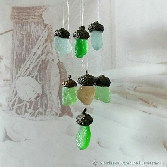 Декоративная композиция из морского стекла. Декор окна Милые подарки ...