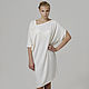 Order Dress white c warm knitted Angora MIDI drape. Voielle. Livemaster. . Dresses Фото №3