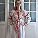 Linen shirt dress women's Slavic amulet painted. People\\\'s shirts. Kupava - ethno/boho. Online shopping on My Livemaster.  Фото №2