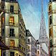 Картина маслом. Города. Париж. Венеция. Холст 50х70. Картины. LanaCool Art. Интернет-магазин Ярмарка Мастеров.  Фото №2