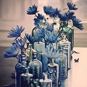 Картины и панно handmade. Livemaster - original item Picture: Cornflower blue color.. Handmade.