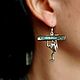 Серьги из серебра с перламутром "Лягушата". Серьги классические. Newstylejewelry. Интернет-магазин Ярмарка Мастеров.  Фото №2