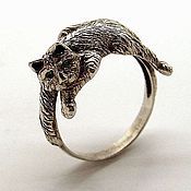 Украшения handmade. Livemaster - original item Cat Ring. Handmade.