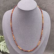 Работы для детей, handmade. Livemaster - original item Natural Hessonite Beads with cut. Handmade.