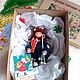 Ёлочная игрушка "Мальчик с лыжами". Елочные игрушки. Валяние с любовью (lovely-felting). Интернет-магазин Ярмарка Мастеров.  Фото №2