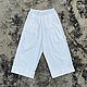 Брюки унисекс из крапивной ткани Nettle Twill Baker Pant White. Брюки. VÄN Studio. Ярмарка Мастеров.  Фото №5