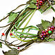 Green choker transformer leather red berry decoration Lariat, Necklace, Kursk,  Фото №1