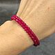 Order Red ruby spinel bracelet with a cut. naturalkavni. Livemaster. . Bead bracelet Фото №3