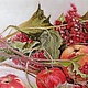 Натюрморт с яблоками и калиной (вольная копия Е.Яковлевой). Картины. Lol'S_MoD Odezhda dlya neordinarnyh!. Ярмарка Мастеров.  Фото №4