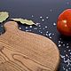 Wooden Board for serving 'Apple', color ' walnut'. Utensils. derevyannaya-masterskaya-yasen (yasen-wood). My Livemaster. Фото №5