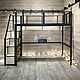 Заказать Кровать-чердак в стиле Лофт из сосны В-030. EasyLOFT - мебель лофт по вашим размерам. Ярмарка Мастеров. . Кровати Фото №3