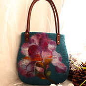 Сумки и аксессуары handmade. Livemaster - original item Bag felted Irises. Handmade.