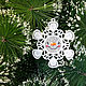 Snowflake Smiley set. Christmas decorations. Ma-rine. Online shopping on My Livemaster.  Фото №2
