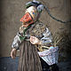 Утка миссис Хильда  с пасхальной корзинкой, Чердачная кукла, Волжский,  Фото №1