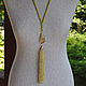 Order Chartreuse - sautoir with a beaded brush. Altania, beaded jewelry. Livemaster. . Necklace Фото №3