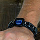 New! CONFIDENCE WILL OF PURPOSE Leather Men's Bracelet Sodalite Onyx. Hard bracelet. malajemma. My Livemaster. Фото №6