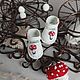 Shoes for Blythe with mushroom fly agarics (color - white , red), Clothes for dolls, Novosibirsk,  Фото №1