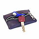 Purple Oval - key case leather. Housekeeper. BagsByKaterinaKlestova (kklestova). Online shopping on My Livemaster.  Фото №2