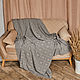 Brown plaid knitted in squares, Blankets, Moscow,  Фото №1