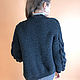 Order Black bomber jacket women's. SHAPAR - knitting clothes. Livemaster. . Bombers Фото №3