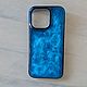 Заказать Чехол из эпоксидной смолы Iphone 15 pro. O.L.S'you Leather crafts. Ярмарка Мастеров. . Чехол Фото №3