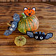 Amigurumi Halloween Pattern. Crochet Ghost with Pumpkin bats & cats. Knitting patterns. InspiredCrochetToys. My Livemaster. Фото №4