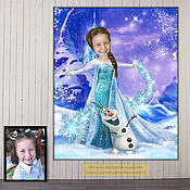 Картины и панно handmade. Livemaster - original item A gift for my daughter, granddaughter for the New Year 2023. Painting - Cold Heart. Handmade.