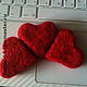 hearts. Miniature figurines. strand of wool. Online shopping on My Livemaster.  Фото №2