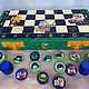 Gift checkers made of wood 'Brawl Stars', hand-painted. Backgammon and checkers. Anna Fekolkina chess-souvenirs. Online shopping on My Livemaster.  Фото №2