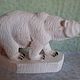 Статуэтка из камня Белый медведь. Подарки для охотников и рыболовов. Stone Land. Интернет-магазин Ярмарка Мастеров.  Фото №2