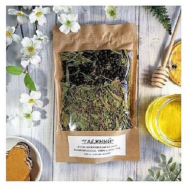 Фермерские продукты ручной работы. Ярмарка Мастеров - ручная работа Таежный чай с натуральными травами. Handmade.