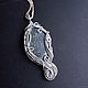  Серебряный гематит, кулон wire wrap. Пасхальные сувениры. Украшения WIRE WRAP Медная магия. Ярмарка Мастеров.  Фото №5