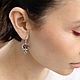 Серьги Пионы алые с горячей эмалью. Серьги классические. zazki.jewelry.order. Ярмарка Мастеров.  Фото №5