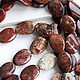 Брекчиевая Яшма бусины. гладкий  овал. Бусины. Spring Garden камни,каменные бусины. Интернет-магазин Ярмарка Мастеров.  Фото №2